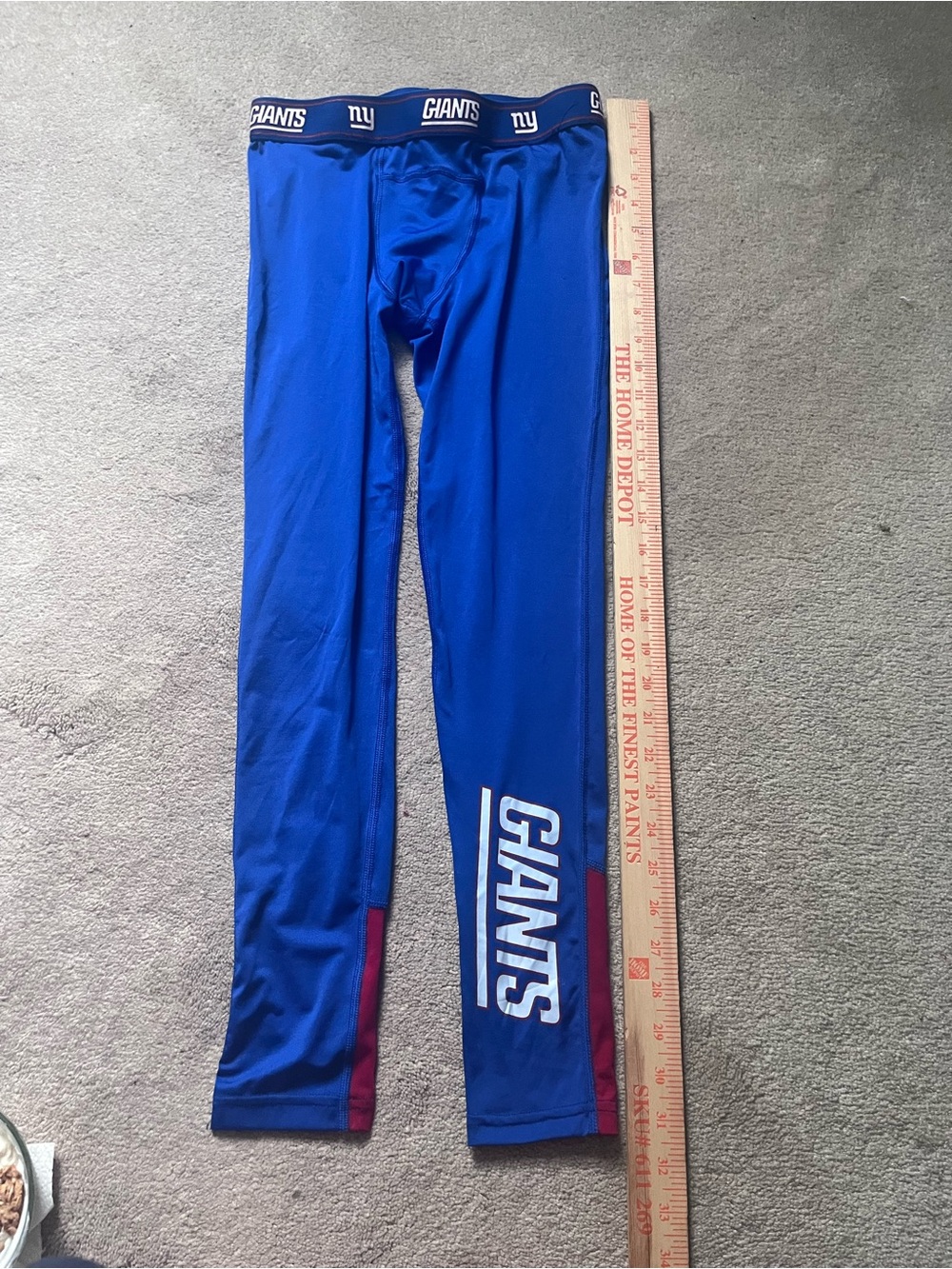 New York Giants Royal Blue Compression Leggings